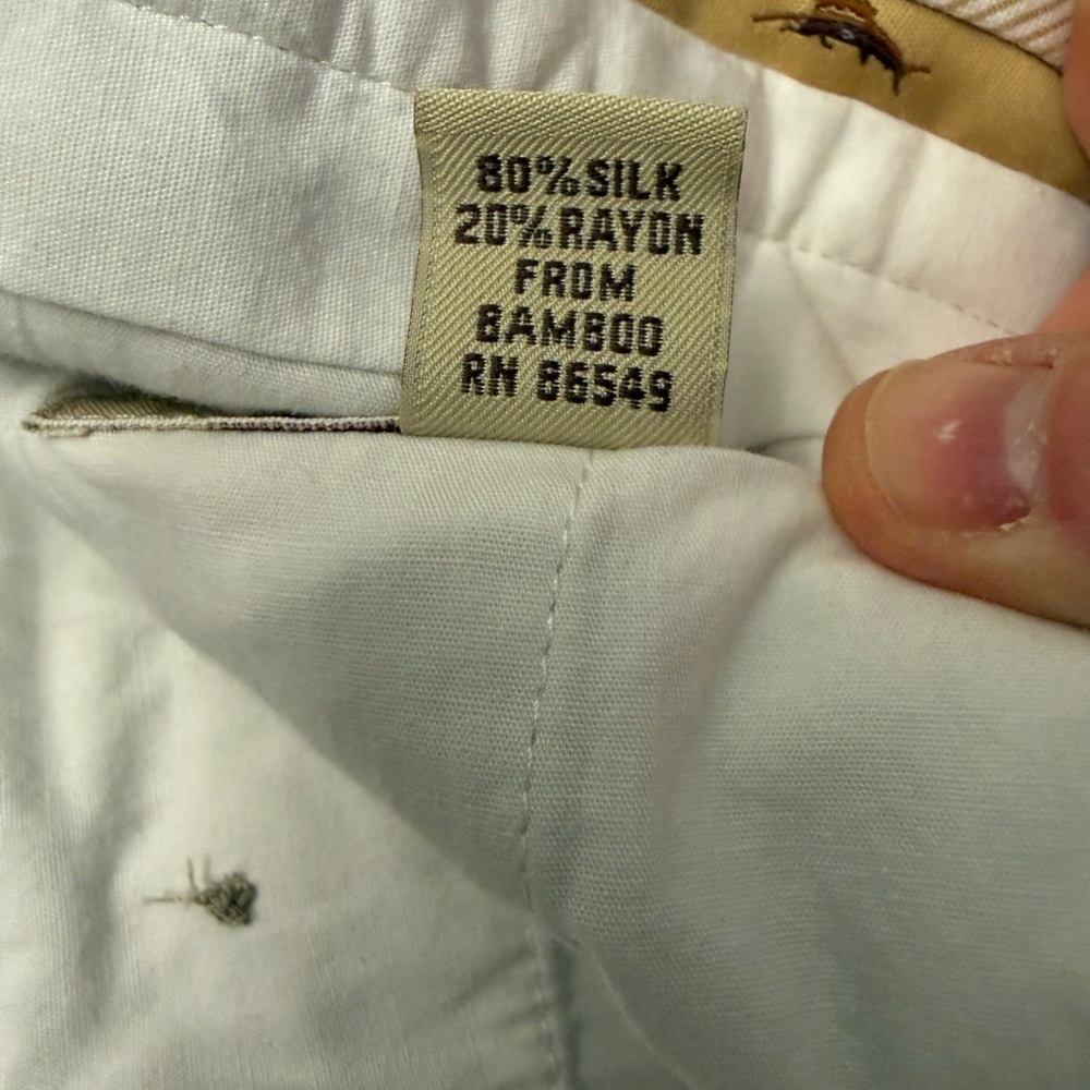 Tommy Bahama Silk Shorts Mens 36 Khaki Pleated 9” Inseam Casual Golf - Picture 9 of 12